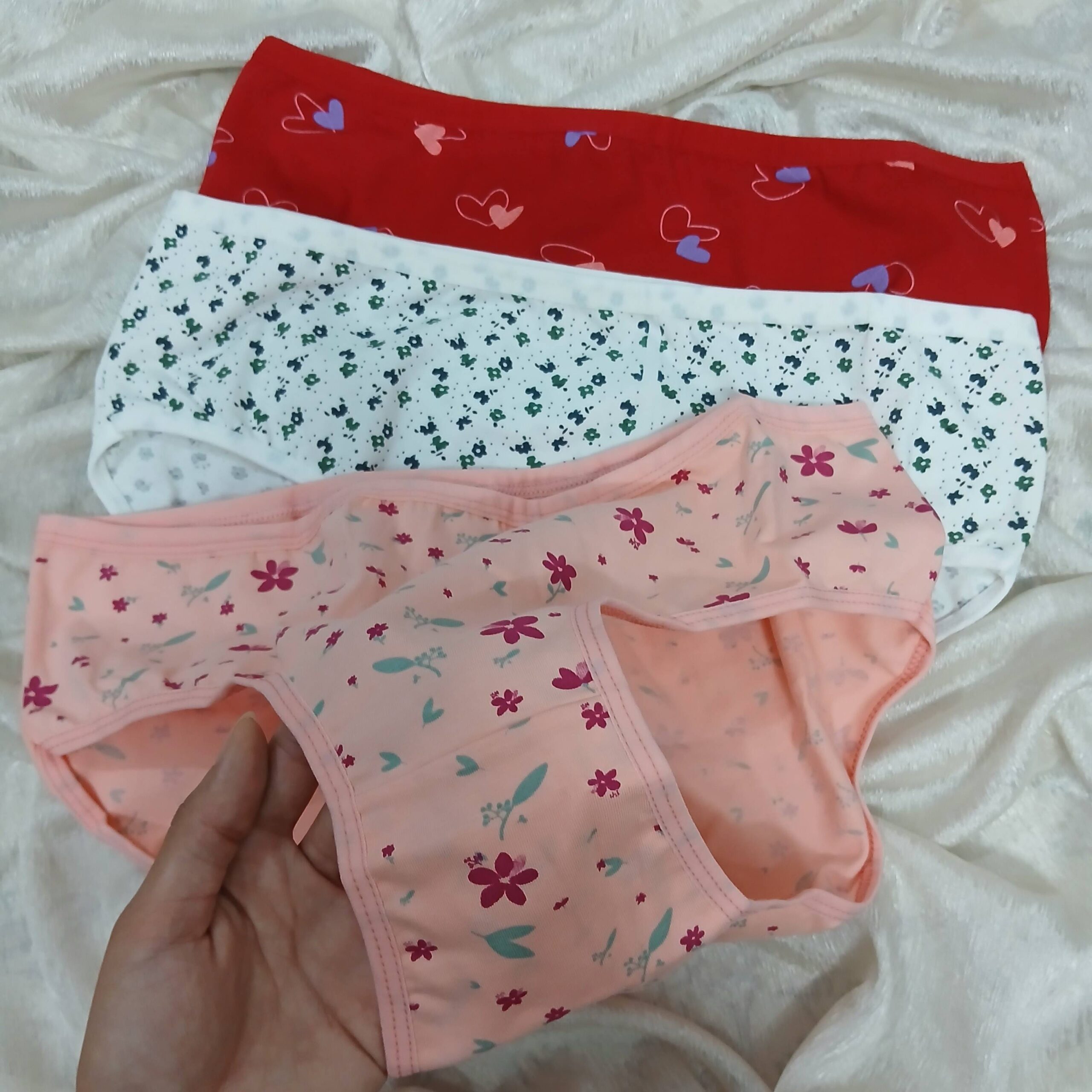 شورت زنانه نخی،کش لیفه ای، سایز 2XL،طرح قلبی