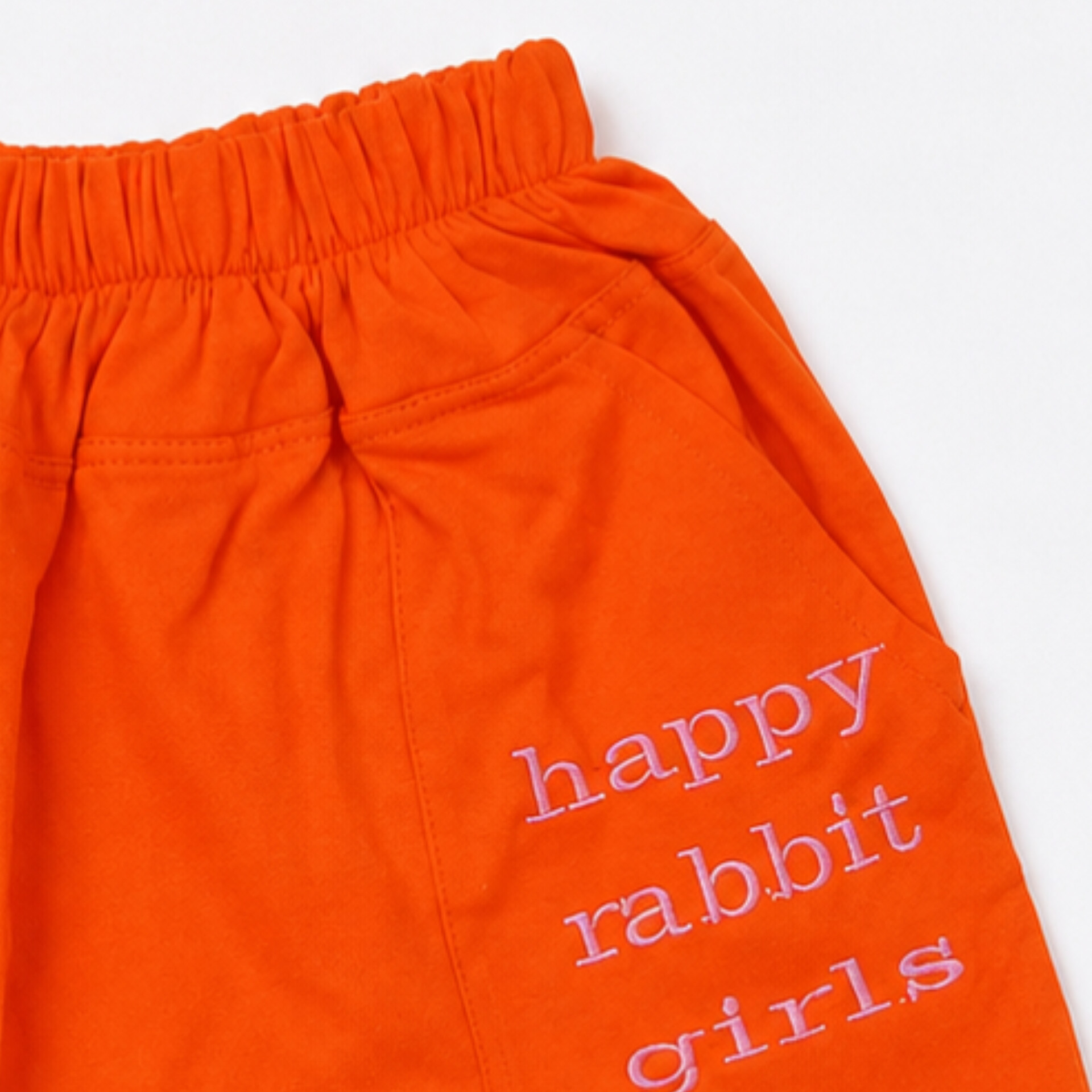 شورتک ورزشی دخترانه،جنس نخ پنبه، طرح happy rabbit girls